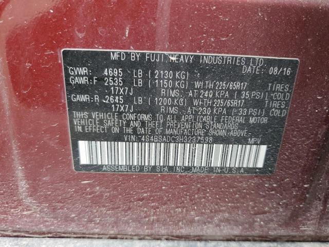 2017 SUBARU OUTBACK 2. - 4S4BSADC3H3237598