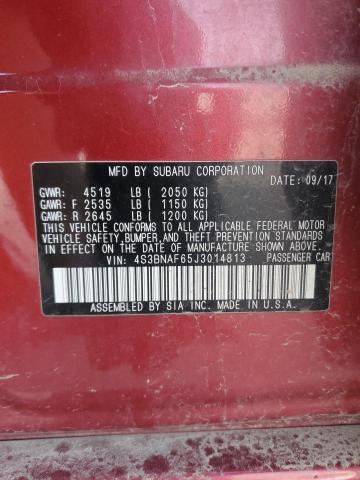 2018 SUBARU LEGACY 2.5 - 4S3BNAF65J3014813