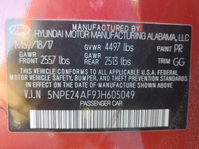 2018 HYUNDAI SONATA SE - 5NPE24AF9JH605049