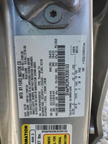 2020 FORD FUSION SEL - 3FA6P0CD9LR208103
