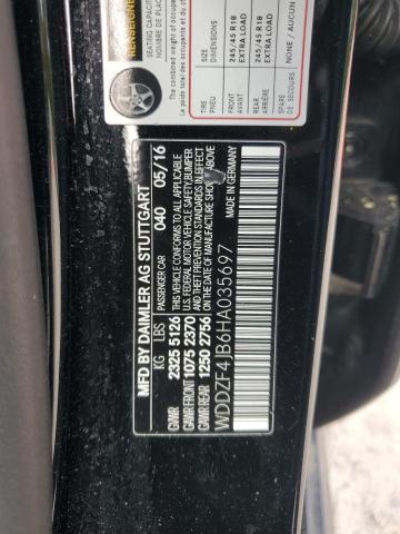 2017 MERCEDES-BENZ E 300 - WDDZF4JB6HA035697