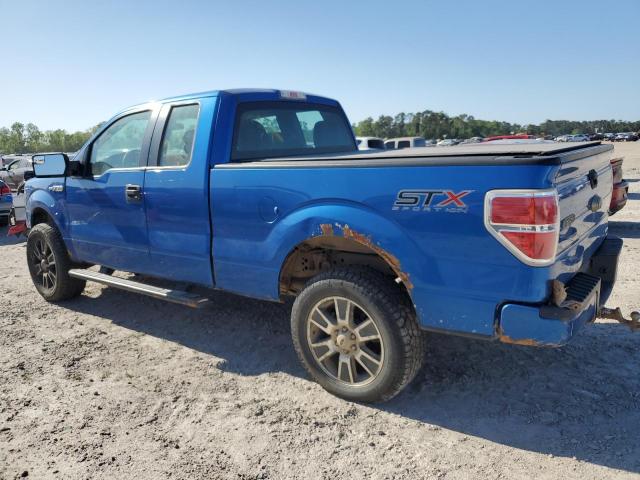 FORD F150 SUPER 2014 blue  flexible fuel 1FTFX1EF0EFB59517 photo #3