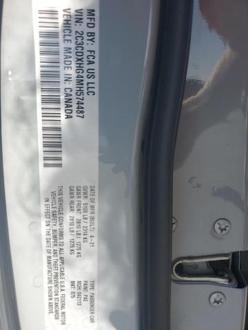2021 DODGE CHARGER GT 2C3CDXHG4MH574487