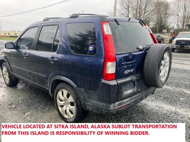 HONDA CR-V EX 2005 blue 4dr spor gas JHLRD78875C027039 photo #3