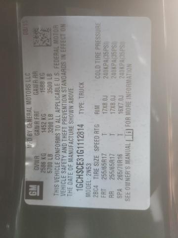 2016 CHEVROLET COLORADO L - 1GCHSCE31G1112814