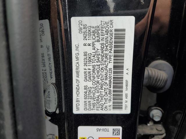 2021 ACURA TLX TECHNO 19UUB6F44MA001226