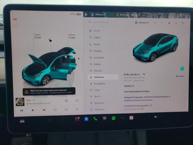2023 TESLA MODEL Y 7SAYGAEE8PF970993