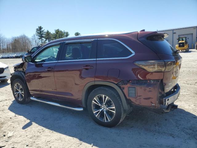 Vin: 5tdjkrfh5gs343815, lot: 52090055, toyota highlander xle 20162