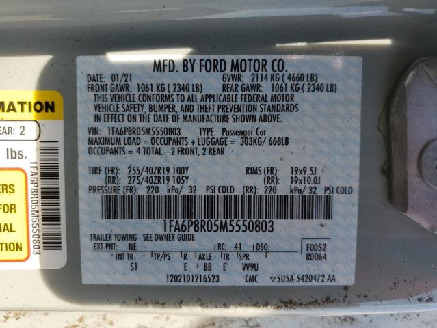2021 FORD MUSTANG MA - 1FA6P8R05M5550803