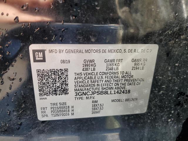 2020 CHEVROLET TRAX 1LT - 3GNCJPSB8LL142418
