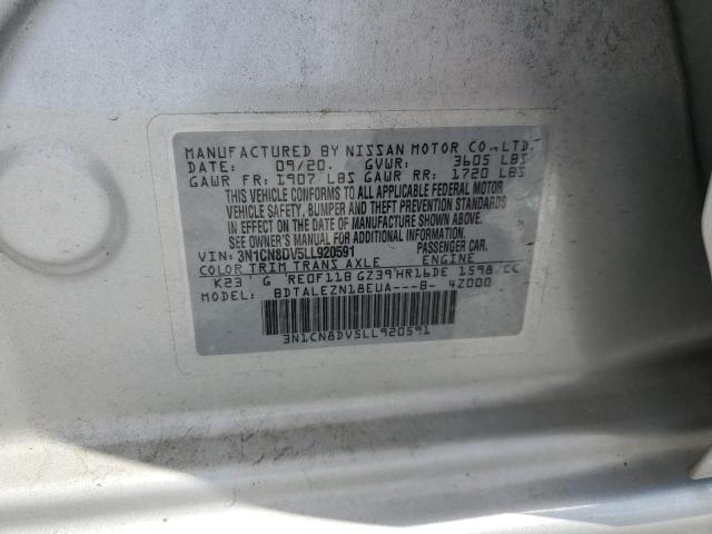 2020 NISSAN VERSA S - 3N1CN8DV5LL920591