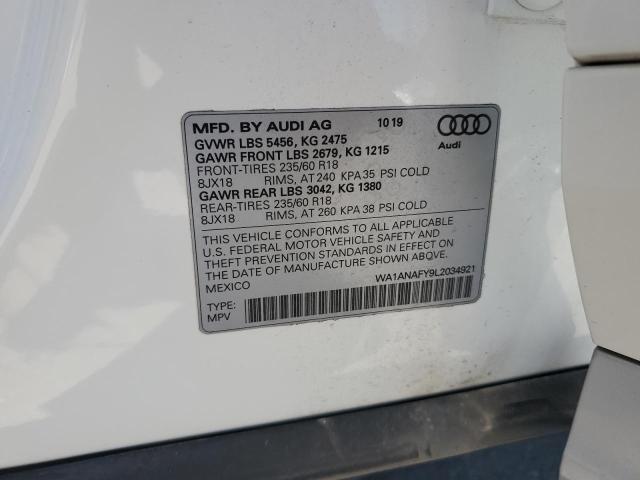 2020 AUDI Q5 PREMIUM - WA1ANAFY9L2034921