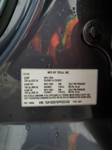 2023 TESLA MODEL Y - 7SAYGDEF8PF833109