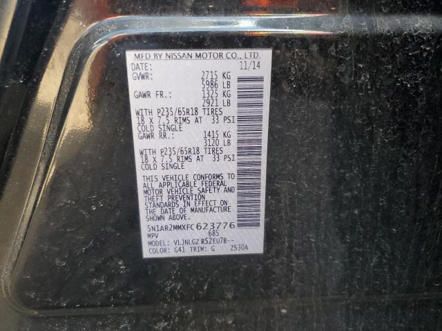 2015 NISSAN PATHFINDER - 5N1AR2MMXFC623776