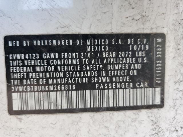 2019 VOLKSWAGEN JETTA S - 3VWCB7BU8KM266816