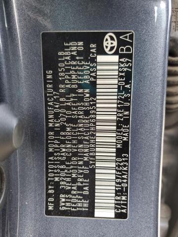 2017 TOYOTA COROLLA L - 5YFBURHE2HP689512