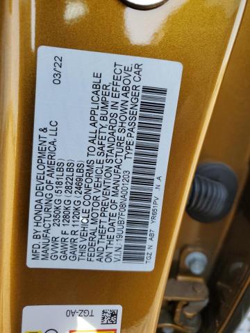 2022 ACURA TLX TYPE S - 19UUB7F08NA001203