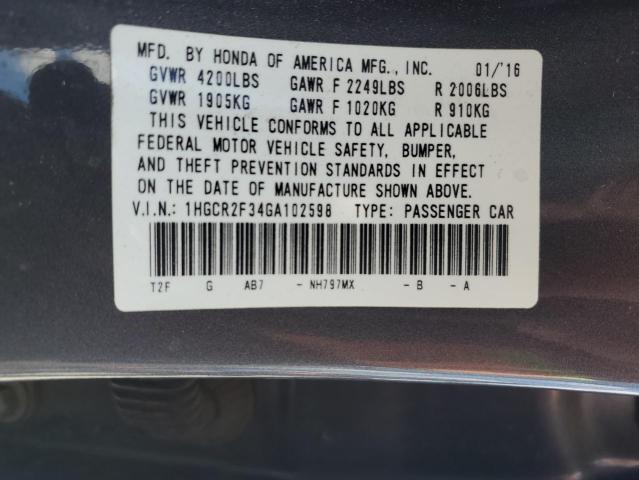2016 HONDA ACCORD LX - 1HGCR2F34GA102598