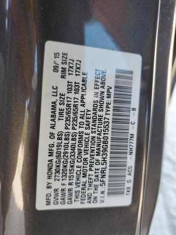 2016 HONDA ODYSSEY SE 5FNRL5H39GB015537