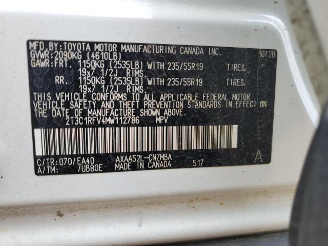 2021 TOYOTA RAV4 XLE P - 2T3C1RFV4MW112786