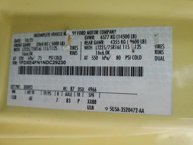 2022 FORD ECONOLINE #3158464677