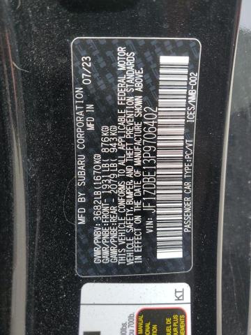 2023 SUBARU BRZ LIMITE JF1ZDBE13P9706402