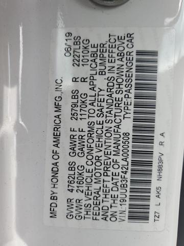 2020 ACURA TLX TECHNO 19UUB3F42LA000508