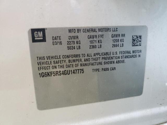 2016 CADILLAC CT6 PREMIU - 1G6KF5RS4GU147775