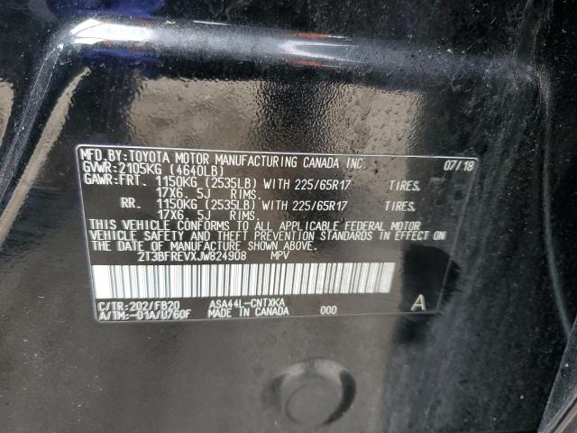 2018 TOYOTA RAV4 LE - 2T3BFREVXJW824908