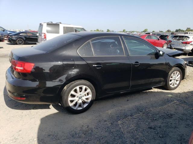 VOLKSWAGEN JETTA SE 2015 black  gas 3VWD17AJXFM244448 photo #4