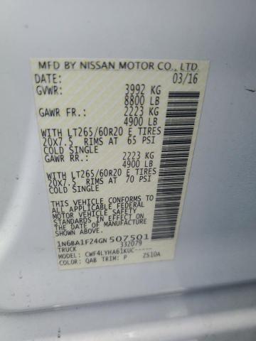 2016 NISSAN TITAN XD S - 1N6BA1F24GN507501