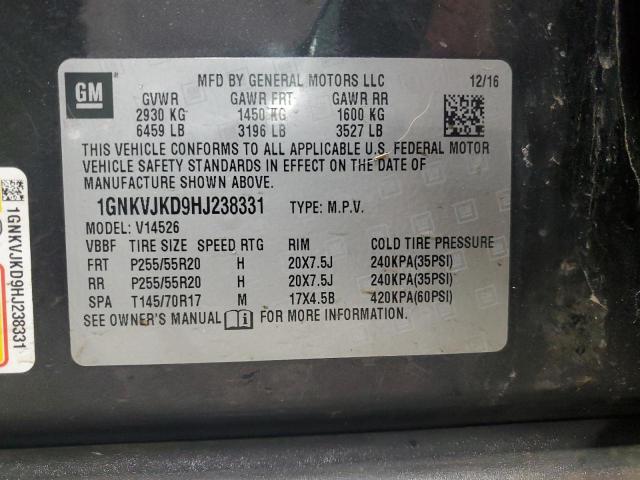 2017 CHEVROLET TRAVERSE P 1GNKVJKD9HJ238331