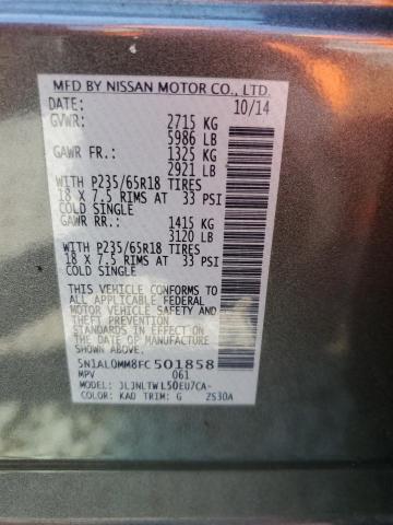 2015 INFINITI QX60 - 5N1AL0MM8FC501858