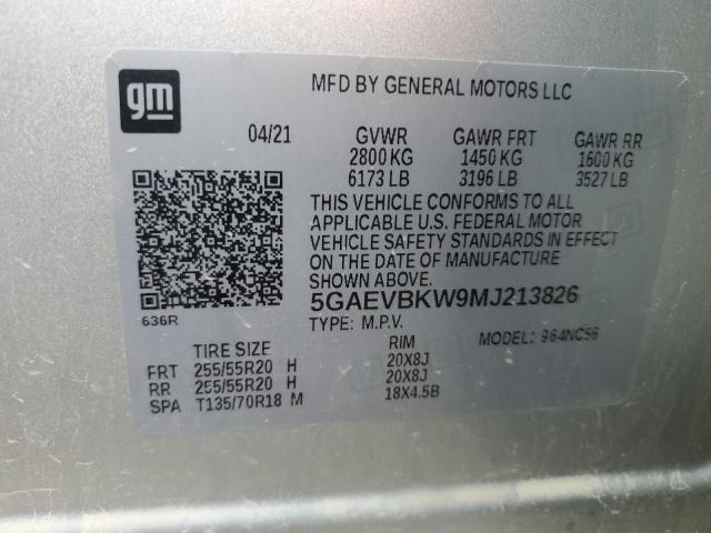 2021 BUICK ENCLAVE PR - 5GAEVBKW9MJ213826