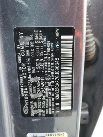 2016 HYUNDAI TUCSON LIM - KM8J3CA27GU096348