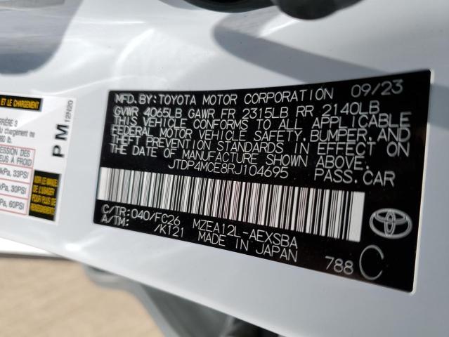 2024 TOYOTA COROLLA SE - JTDP4MCE8RJ104695