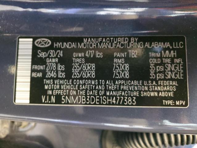 2025 HYUNDAI TUCSON SEL - 5NMJB3DE1SH477383