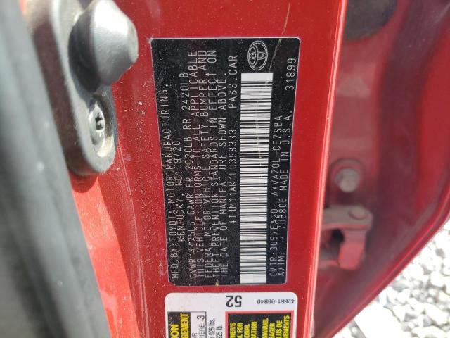 2020 TOYOTA CAMRY SE - 4T1M11AK1LU398333