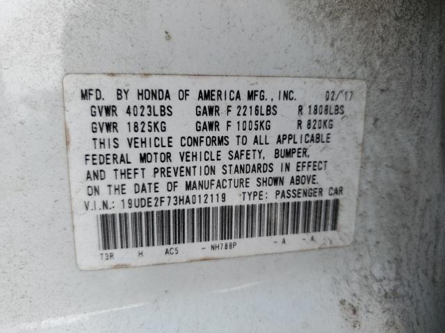 2017 ACURA ILX PREMIU 19UDE2F73HA012119