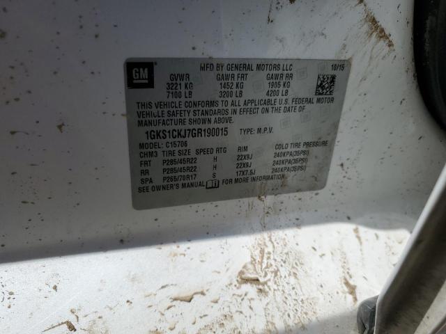2016 GMC YUKON DENA - 1GKS1CKJ7GR190015