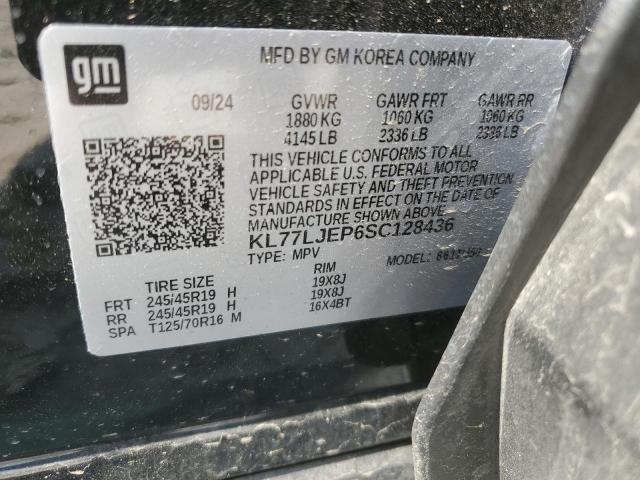 2025 CHEVROLET TRAX 2RS KL77LJEP6SC128436