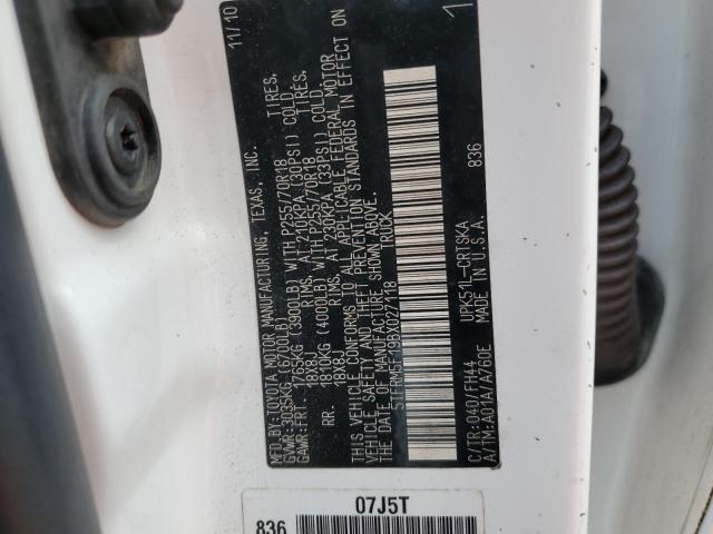 2011 TOYOTA TUNDRA DOU - 5TFRM5F19BX027118