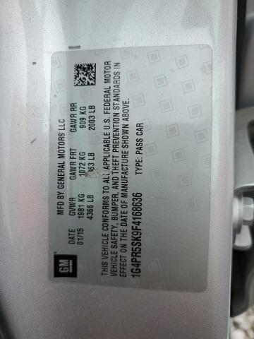 2015 BUICK VERANO CON 1G4PR5SK9F4168636