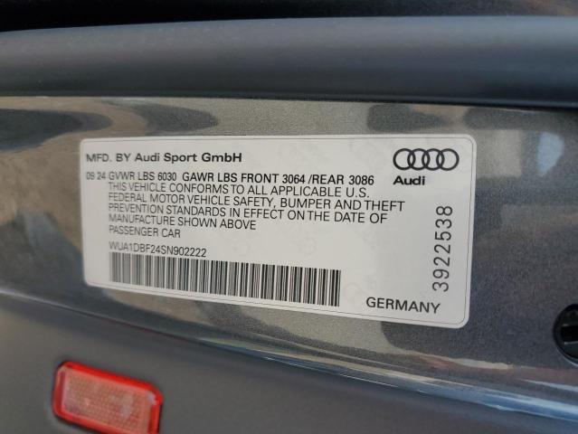 2025 AUDI RS6 WUA1DBF24SN902222