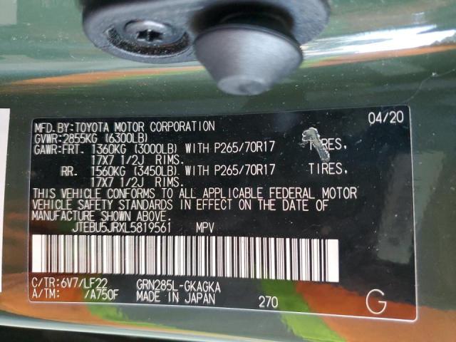 2020 TOYOTA 4RUNNER SR - JTEBU5JRXL5819561