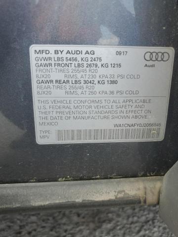 2018 AUDI Q5 PRESTIG - WA1CNAFY0J2056845