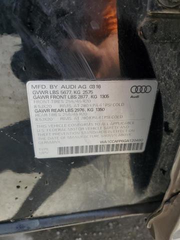 2016 AUDI SQ5 PREMIU - WA1CCAFP6GA120480