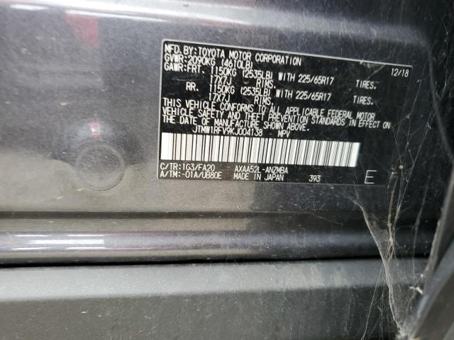 2019 TOYOTA RAV4 XLE - JTMW1RFV9KJ004138