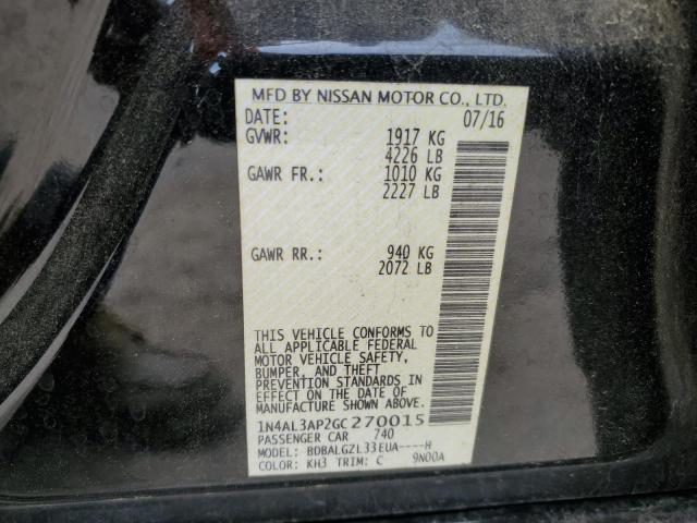 2016 NISSAN ALTIMA 2.5 - 1N4AL3AP2GC270015