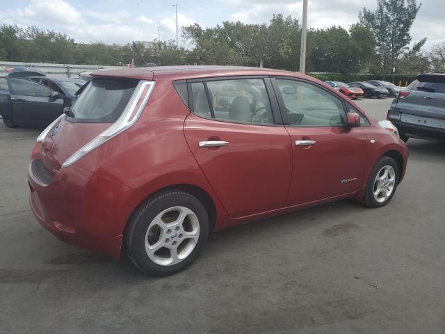 NISSAN LEAF SV 2011 maroon  Electric JN1AZ0CP1BT005859 photo #4